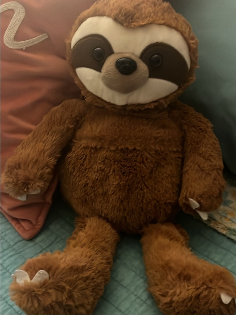 Large Brown Plush Sloth Stuffed Animal